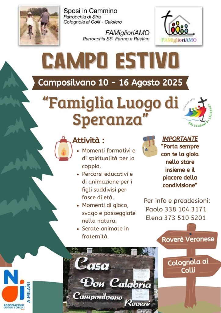 Campo estivo “Famiglia Luogo di Speranza”